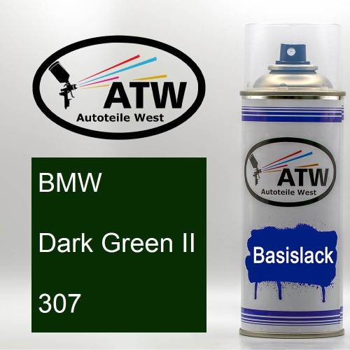 BMW, Dark Green II, 307: 400ml Sprühdose, von ATW Autoteile West.